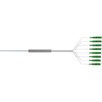 Excel Enbeam Single Mode Grade B/1 G.657.A2 1:8 Open to 8 LC/APC 1 m