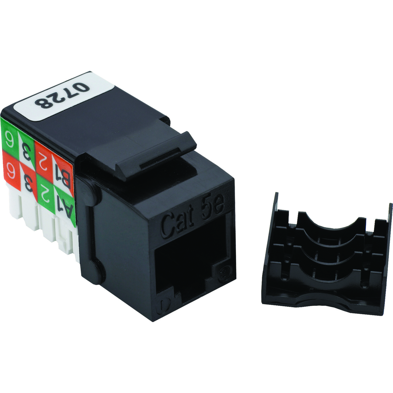 Noyau keystone RJ45 non blindé catégorie 5e Excel - noir