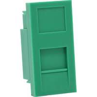 Excel Plus Flat Shutter For Keystone Jack 25 x 50 mm Green