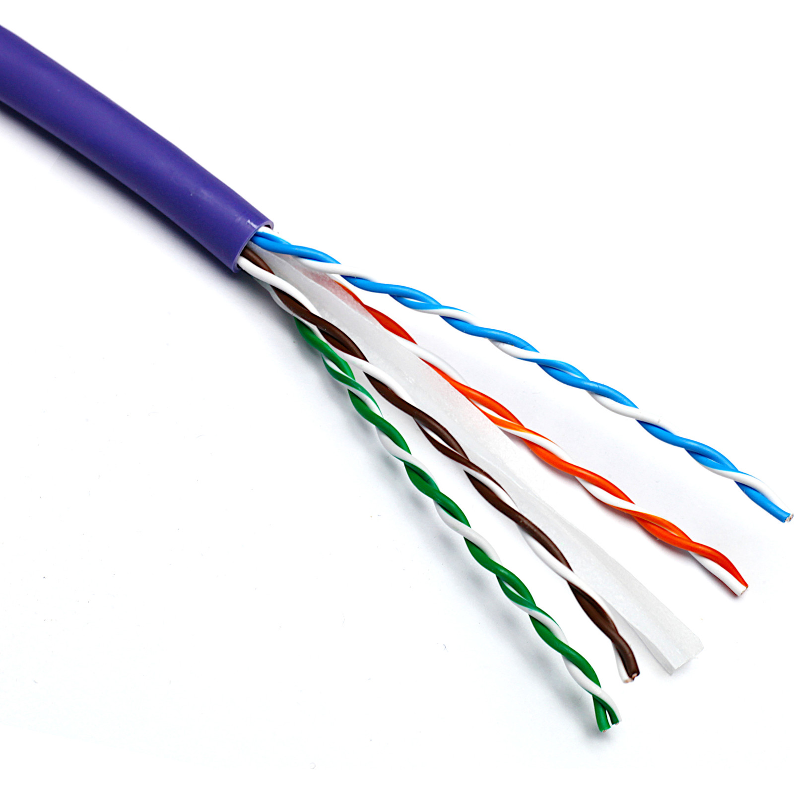 Cable CAT6 U/UTP 1X4 PAIRE LSZH VIOLET T500 - EUROCLASSE Dca - EXCEL