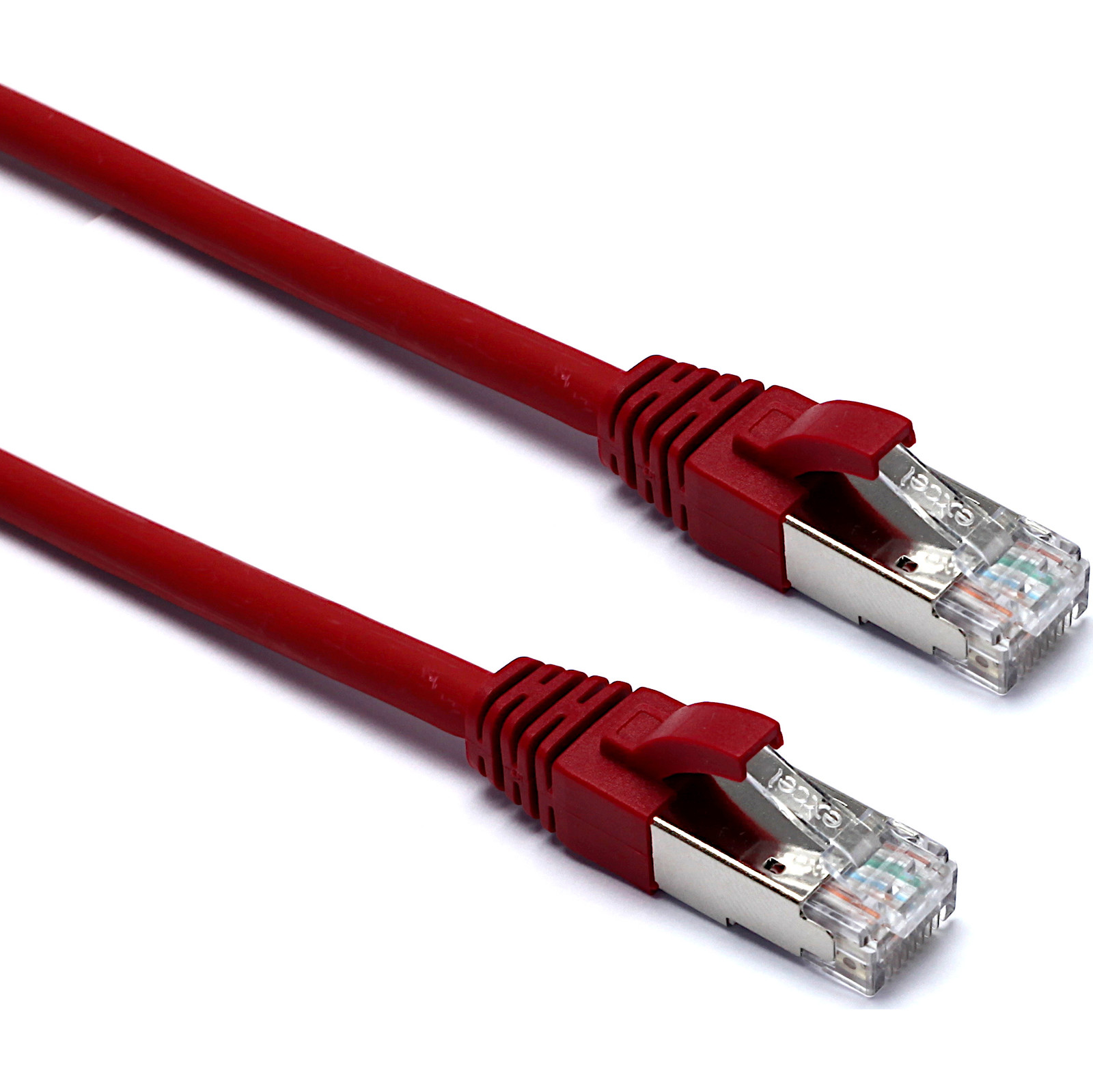 EXCEL CAT6A 1M FFTP LSOH PATCH LEAD RED