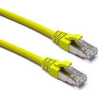 Excel Cat6A Patch Lead F/FTP Shielded LSOH Blade Booted 1m Yellow