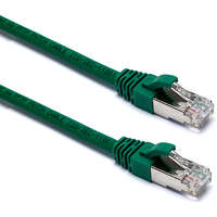 Excel Cat6A Patch Lead F/FTP Shielded LSOH Blade Booted 2 m Green