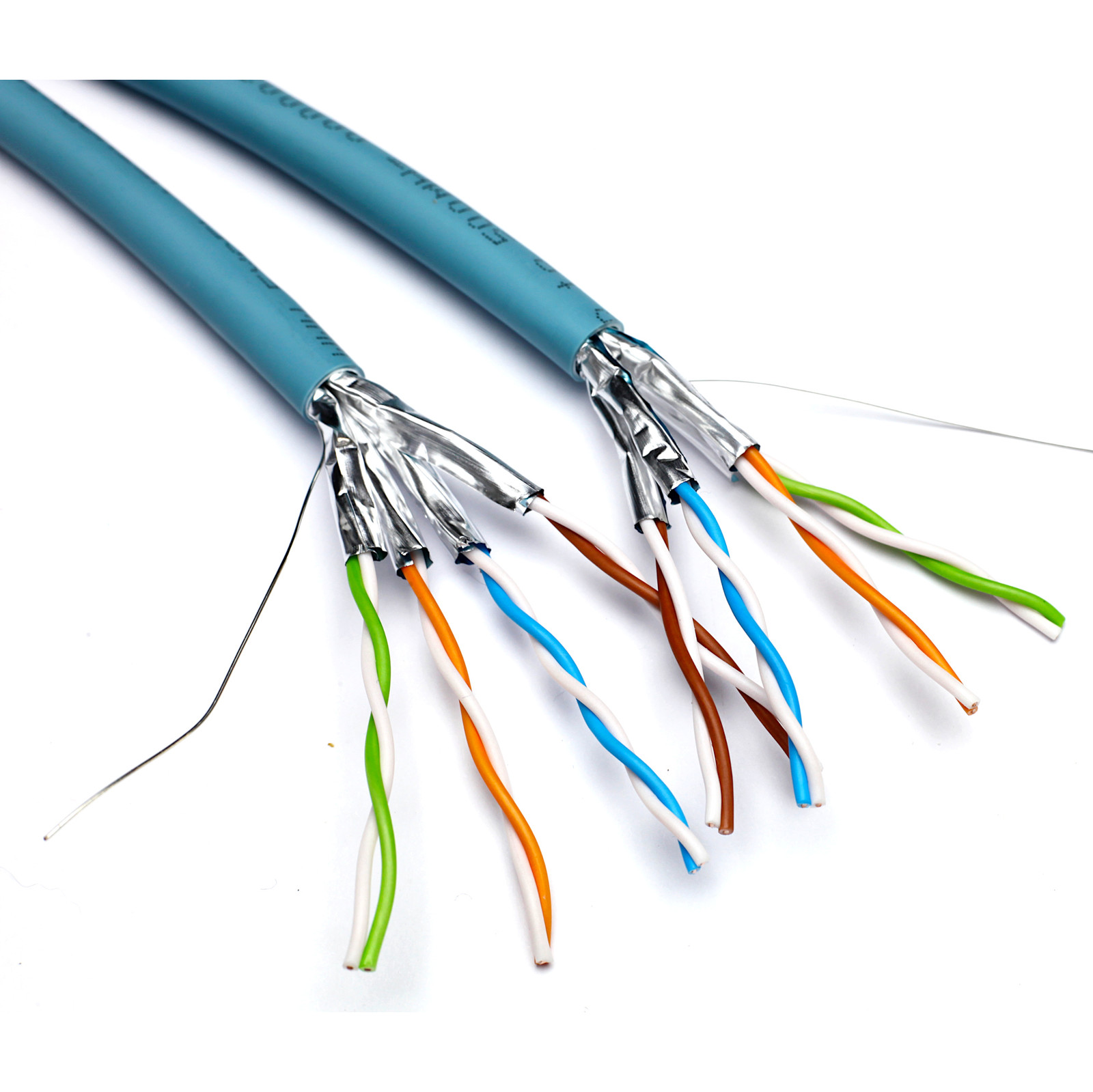 Cable CAT6a U/FTP 2x4 paires LSZH BLEU T500  - EUROCLASSE Dca - EXCEL