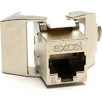 Excel Cat6 FTP Screened Keystone Jack Toolless Silver