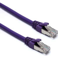 Excel Cat6A Patch Lead F/FTP Shielded LSOH Blade Booted 1 m Violet