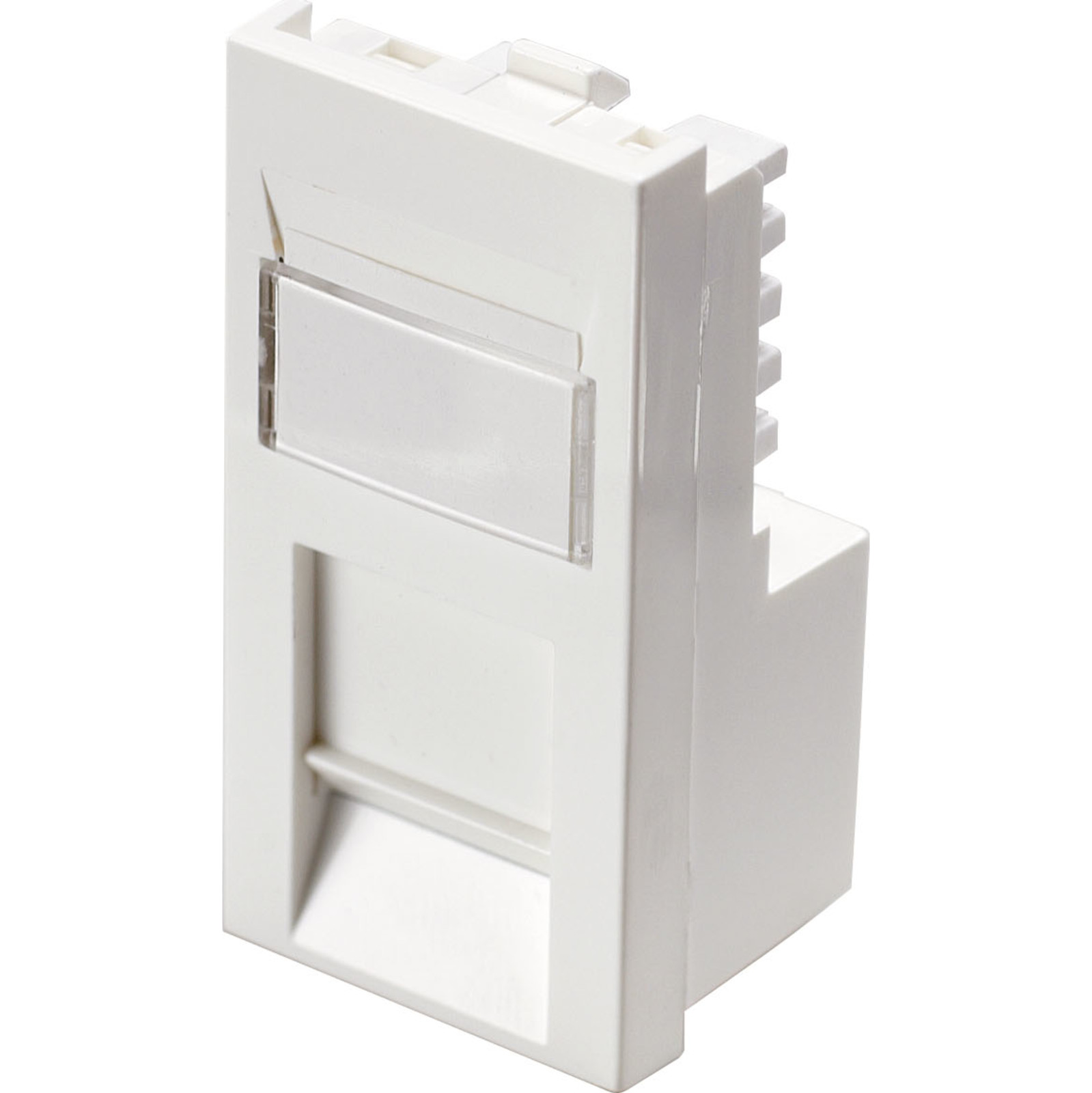 Excel Category 5e (UTP)Office Unscreened Low Profile Euromod RJ45 Module - White