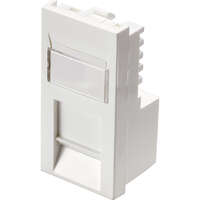 Excel Office Cat6 (UTP) Unscreened Low Profile RJ45 Euro Module White