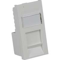 Excel Cat6 (UTP) Unscreened Low Profile Euromod RJ45 Module White