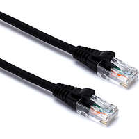 Excel Cat6 Patch Lead U/UTP Unshielded LSOH Blade Booted 3 m Black