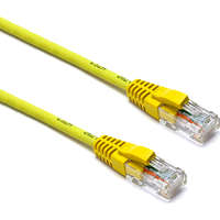 Excel Cat6 Patch Lead U/UTP Unshielded LSOH Blade Booted 7 m Yellow