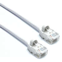 Excel Cat6 Mini Patch Lead 28AWG U/UTP Unshielded LSOH Blade Booted 0.5 m White (10-Pack)