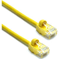 Excel Cat6 Mini Patch Lead 28AWG U/UTP Unshielded LSOH Blade Booted 0.5 m Yellow