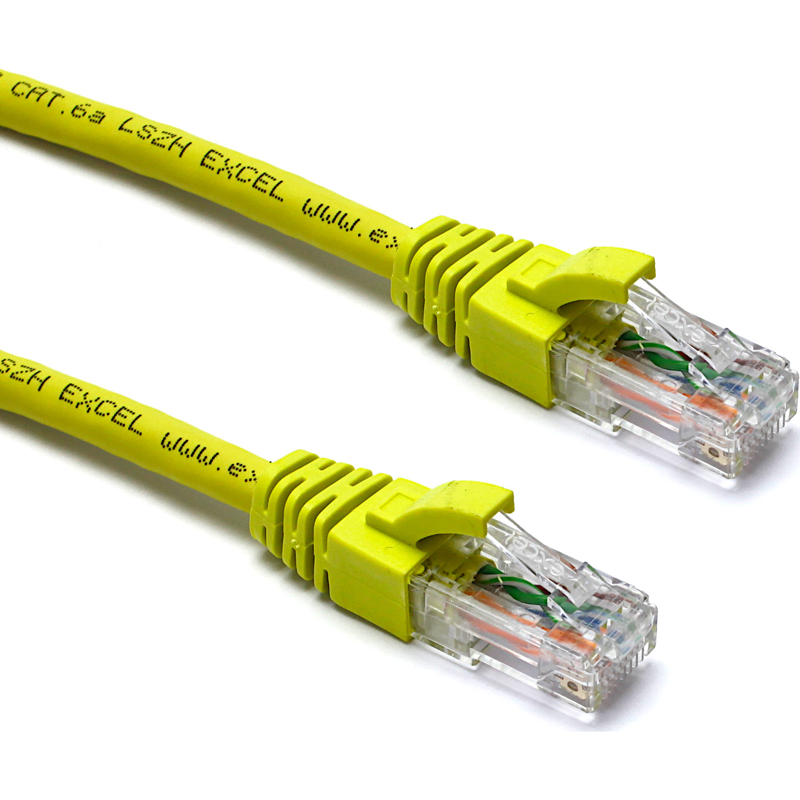 EXCEL CAT6A 1M UUTP LSOH PATCH LEAD YELLOW