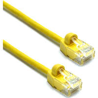 Excel Cat6 Mini Patch Lead 28AWG U/UTP Unshielded LSOH Blade Booted 2 m Yellow