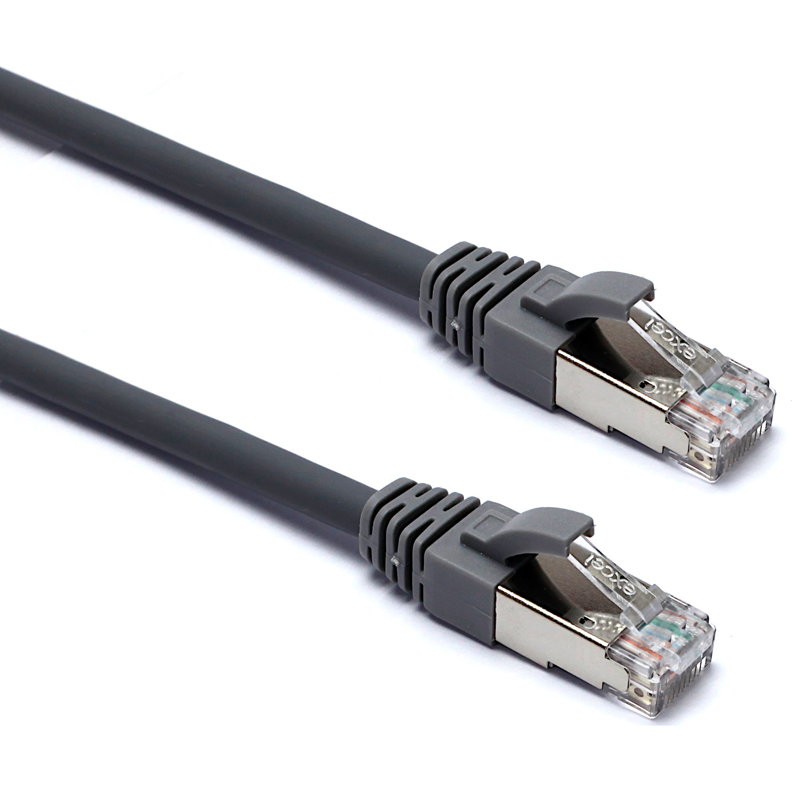 EXCEL CAT6A 20M FFTP LSOH PATCH LEAD GRE