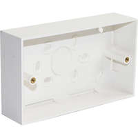 Excel Double Gang 37mm Deep Back Box