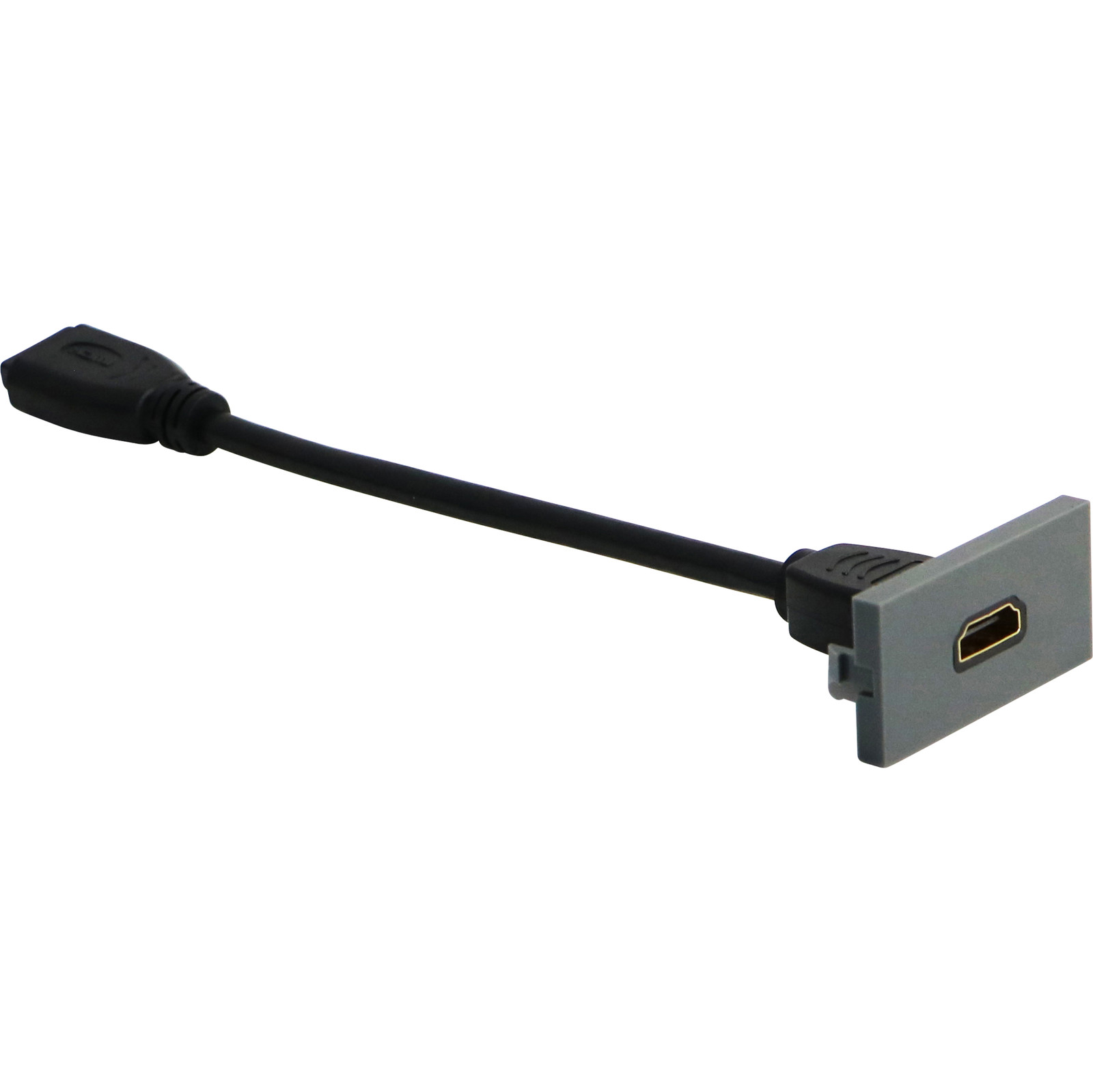 Adaptateur à cliquet HDMI v.1.4 25x50 Excel Office avec câble coaxial 150 mm -