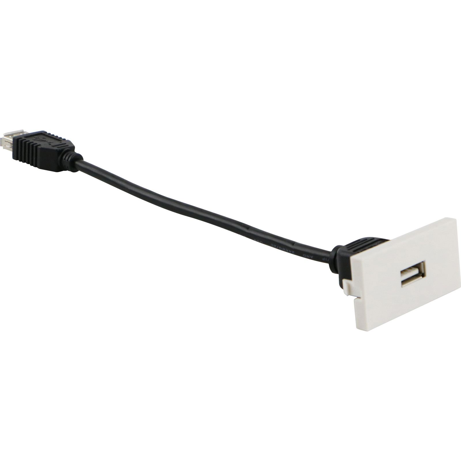 Adaptateur à cliquet USB 2.0 25x50 Excel Office avec câble coaxial 150 mm