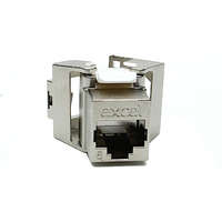 Excel Cat6 FTP Screened Low Profile Keystone Jack Toolless Silver