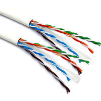 Excel Dual Slim Cat6 Cable U/UTP 24AWG LSOH CPR Dca 2x 500 m Reel White