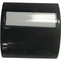 Excel Office Curved Shutter for Keystone Jack 45x45 mm 2 Port Black