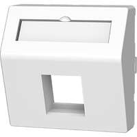 Excel Angled Faceplate for Keystone Jack 45 x 45 mm 1 Port Antibacterial