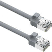 Excel Cat6A Mini Patch Lead 28AWG LSOH Blade Booted 10 m Grey