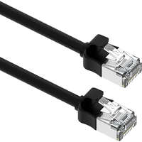 Excel Cat6A Mini Patch Lead 28AWG LSOH Blade Booted 0.5 m Black (10-Pack)