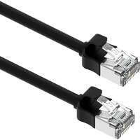 Excel Cat6A Mini Patch Lead 28AWG LSOH Blade Booted 10 m Black