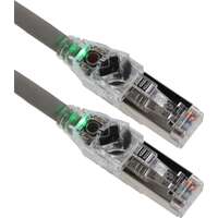 Excel Cat6A Traceable Patch Lead F/FTP Shielded LSOH Blade Booted 3m Grey