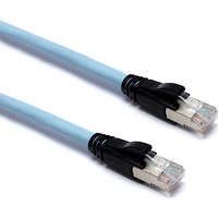 Excel Cat6A Solid Core F/FTP Screened Harness Switch Link Leads B2ca 20 m Ice Blue