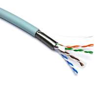 Excel Solid Cat6A Cable U/UTP 23AWG LSOH CPR B2ca 500m Reel Ice Blue