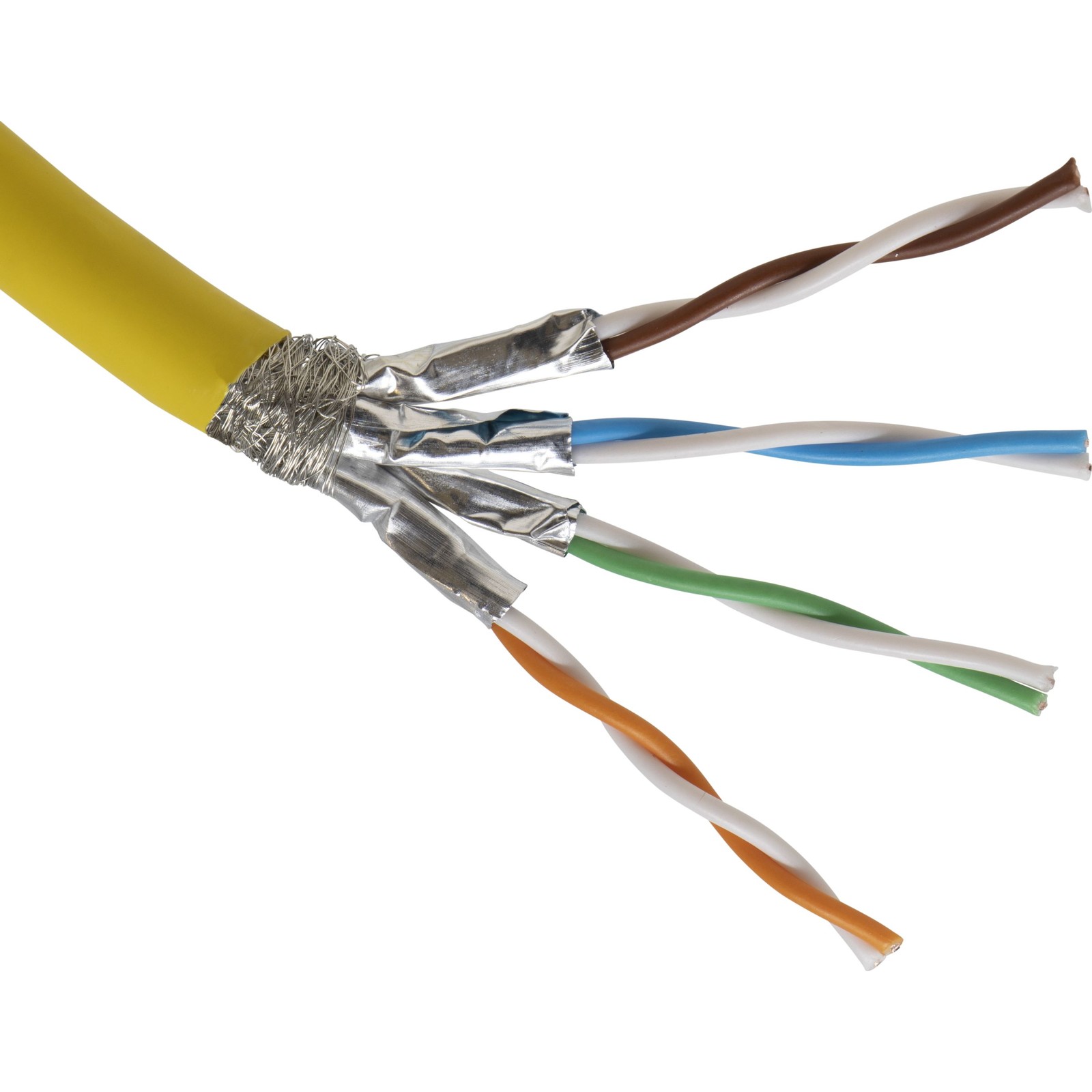 EXCEL CAT7A SFTP 1000MHZ CABLE RL500M-YW B2ca
