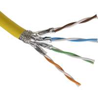 Excel Solid Cat7A Cable S/FTP B2ca LS0H 500 m Reel Yellow