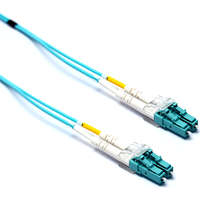 Excel Enbeam OM3 Fibre Optic Patch Lead LC-LC Multimode 50/125 DX LS0H Aqua 20 m