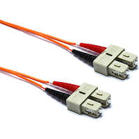 Excel Enbeam OM2 Fibre Optic Patch Lead SC-SC Multimode 50/125 DX LS0H Orange 1 m