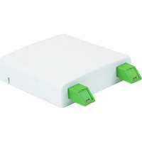 Excel Enbeam FTTx Outlet White Loaded with 2x Shuttered SC/APC adapters