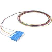 Excel Enbeam Fibre Pigtail OS2 9/125 SC/UPC Tight Buffered TIA 598 Colour Code 2 m (12-Pack)