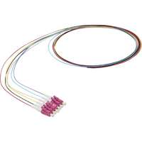 Enbeam Fibre Pigtail OM4 50/125 LC/UPC 12-colour pack (TIA 598) - 1m