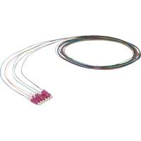 Enbeam Fibre Pigtail OM4 50/125 LC/UPC 12-colour pack (TIA 598) - 2m