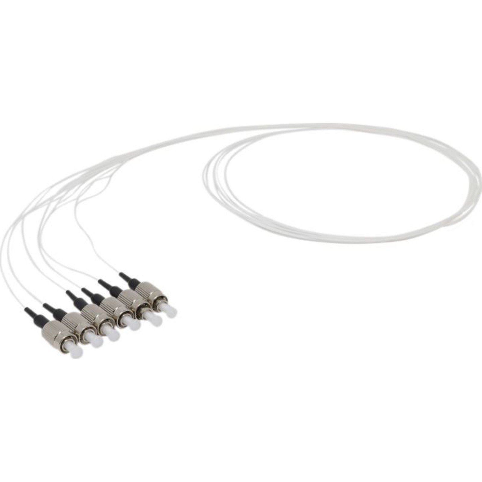 Pigtail fibre Enbeam OS2 9 125 FC UPC blanc paquet de 12- 1m