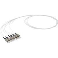 Enbeam Fibre Pigtail OS2 9/125 FC/UPC Clear White 12-pack - 1m