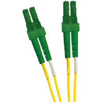 Excel Enbeam OS2 Fibre Optic Patch Lead LC/APC-LC/APC Singlemode 9/125 DX LS0H Yellow 2 m