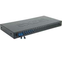 Excel Enbeam 24 Way Singlemode Fibre Optic Panel 6 LC Duplex 12F +  Pigtail & Casassette Blue