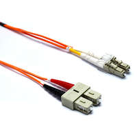 Excel Enbeam OM2 Fibre Optic Patch Lead LC-SC Multimode 50/125 DX LS0H Orange 0.5 m