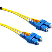 Excel Enbeam OS2 Fibre Optic Patch Lead SC-SC Singlemode 9/125 DX LS0H Yellow 0.5 m