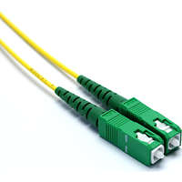 Excel Enbeam OS2 Fibre Optic Patch Lead 2 mm SC/APC-SC/APC SM 9/125 SX LS0H Yellow 0.5 m