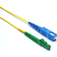 Excel Enbeam OS2 Fibre Optic Patch Lead 2 mm SC/UPC-LC/APC SM 9/125 SX LS0H Yellow 1 m