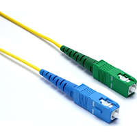 Excel Enbeam OS2 Fibre Optic Patch Lead 2 mm SC/APC-SC/UPC SM 9/125 SX LS0H Yellow 0.5 m